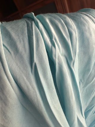 Blusa lencera azul - seda