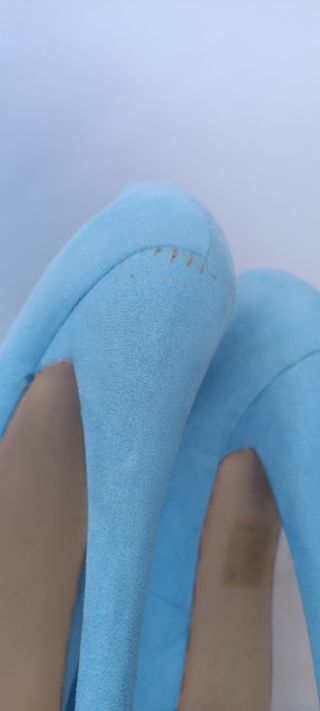 Zapatos tacón azul 