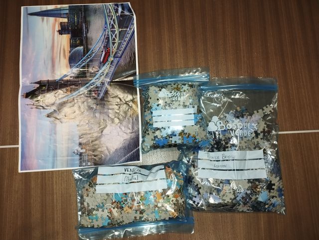 3 PUZZLES 1000 PIEZAS (KINGINTERNATIONAL)