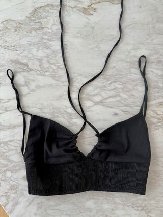 Top negro Zara - crop top