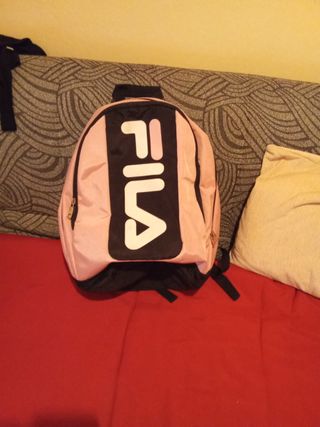 Mochila Fila rosa y negra