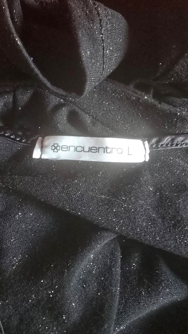 Maglietta nera a manica 3/4