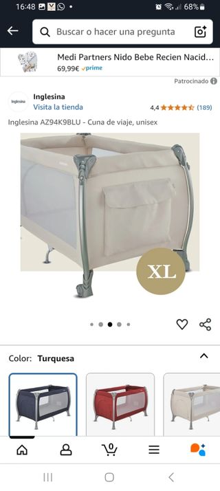 Cuna de viaje Inglesina