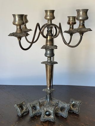 Candelabro 5 Luci silver plated