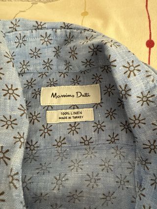 Camisa Massimo Dutti de manga larga con estampado