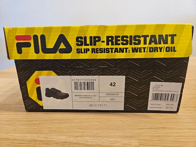 Zapatos Fila Seguridad - Negros