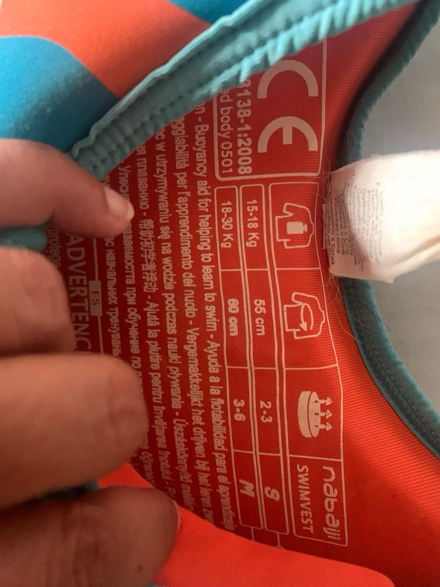 Chaleco natación infantil