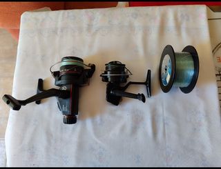 2 Carretes Pesca + Hilo