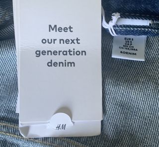 Giacca H&M in denim blu scuro tg S
