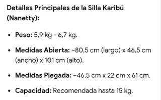 Carro ligero Karibu plegable