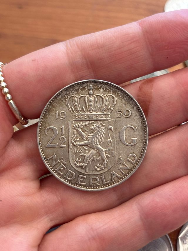 2,50 Gulden Olanda 1959 - Regina Giuliana