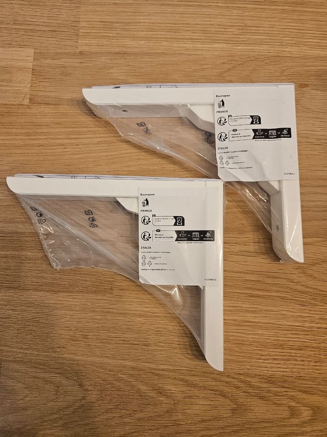 Soportes estantería IKEA Blancos Nuevos