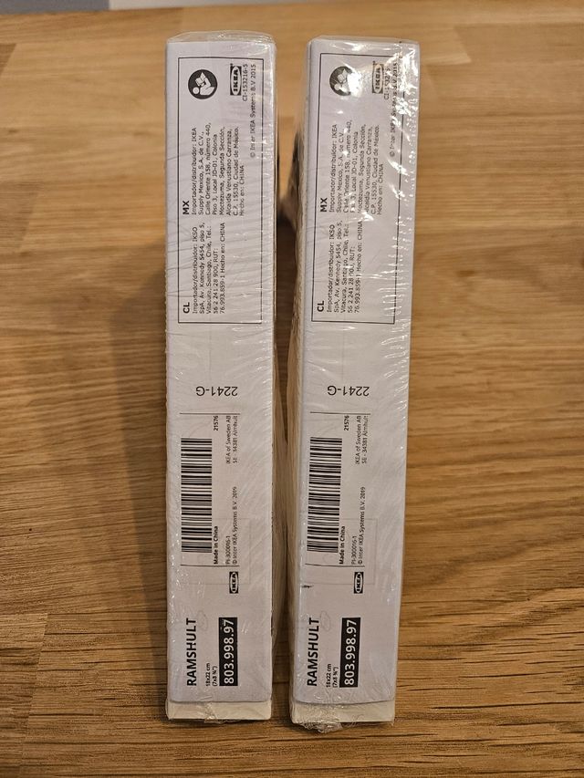 Soportes estantería IKEA Blancos Nuevos