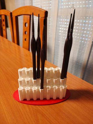 Soporte pinceles 3D