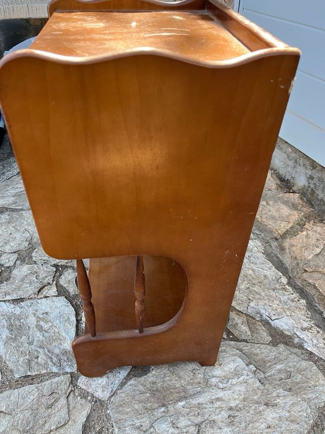 Mesita noche vintage madera