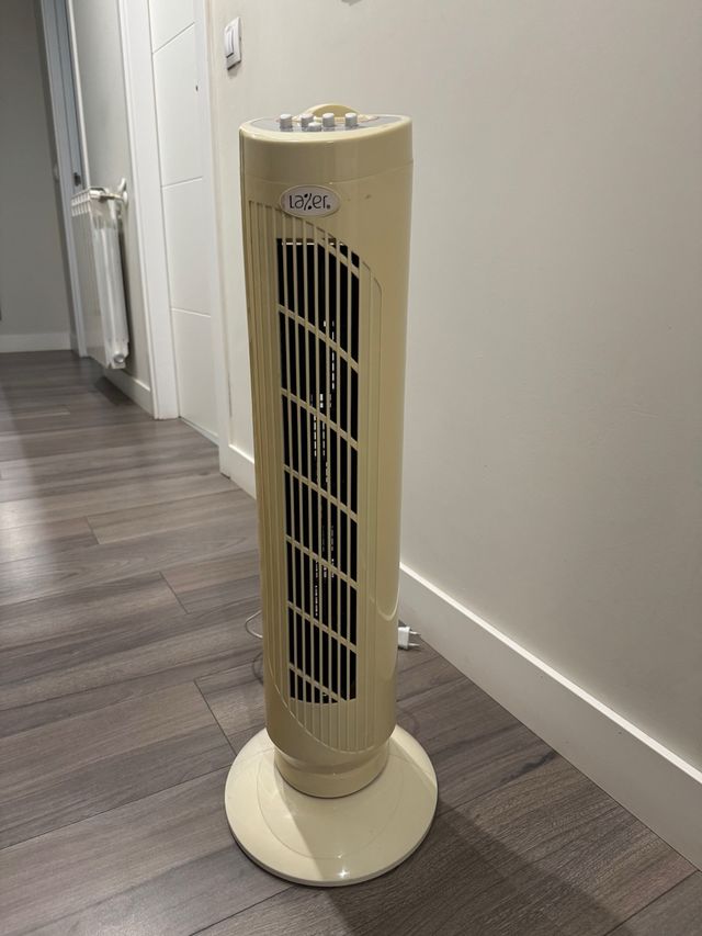 Ventilador columna Lazer beige