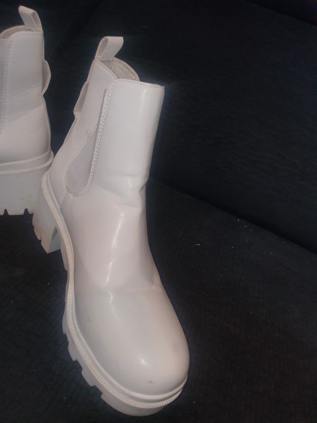 Botines blancos mujer -talla 36