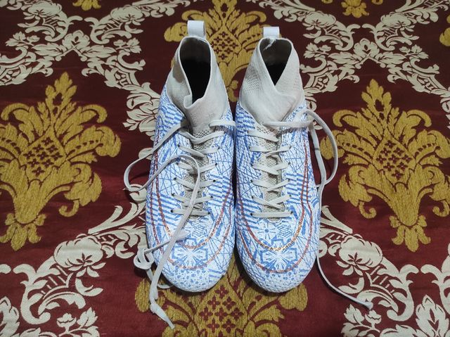 Tacos Nike azules y blancos