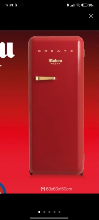 Nevera roja Mahou Create