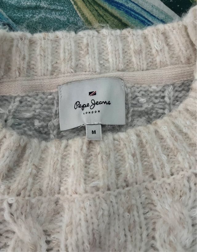 Suéter Pepe Jeans - M Beige/Azul