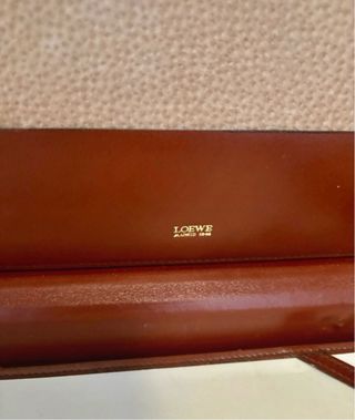 Maletín vintage Loewe marrón