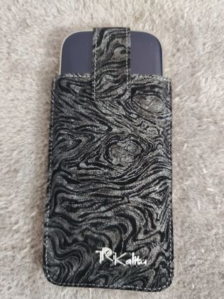 Bolsa telemóvel pele artesanal