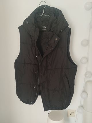 Chaleco Zara negro talla S hombre