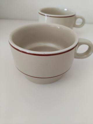 Juego 4 tazas beige - Vintage