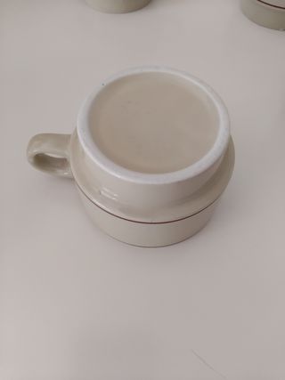 Juego 4 tazas beige - Vintage