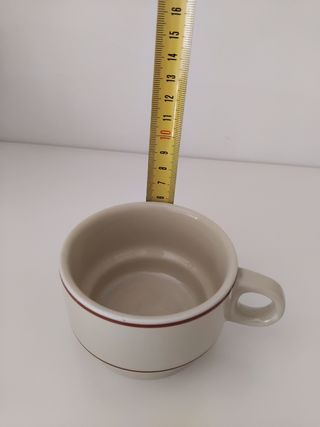 Juego 4 tazas beige - Vintage
