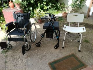 Silla de ruedas, andador