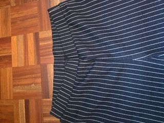 Pantalones azul marino a rayas talla L