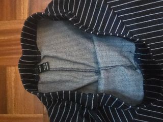 Pantalones azul marino a rayas talla L