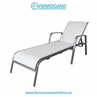 TUMBONA JARDIN 4 POSICIONES APILABLE 194X64X32 CM NATUUR