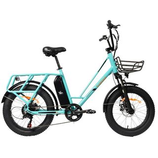 Bicicleta eléctrica cargo 20" azul