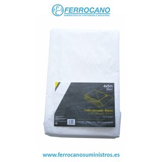 TOLDO NIVEL MULTIUSOS REFORZADO 5X8MT BLANCO