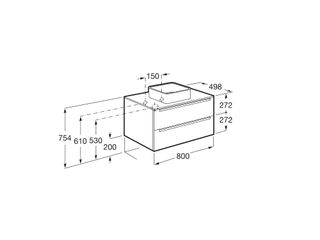 Mueble baño UNIK Inpira 80cm