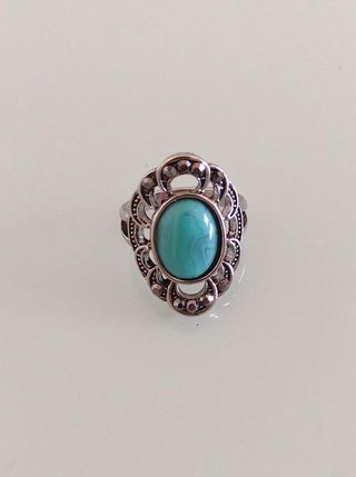 Anillo turquesa plata - Vintage