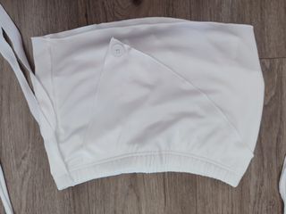 Conjunto top y falda/pantalón blanco