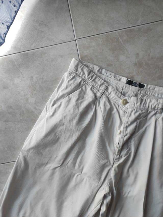 Pantaloni uomo estivi bianco
