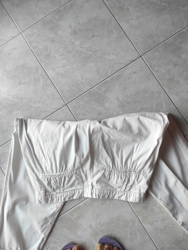 Pantaloni uomo estivi bianco