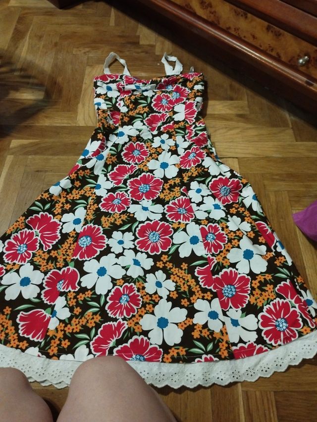 Vestido floral vintage