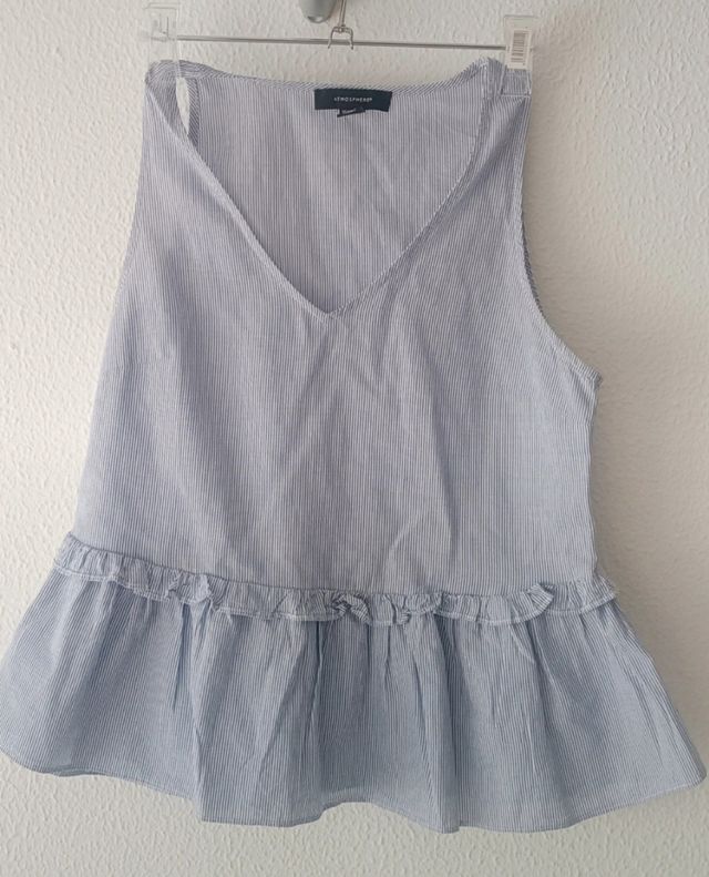 Blusa Atmosphere azul a rayas