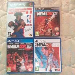 Lote NBA 2K PS2-PS3-PS4-PS5