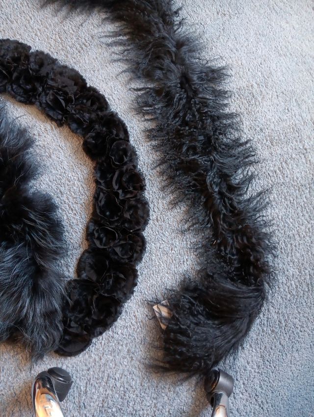 Cuellos Piel Natural - Negro y Marrón