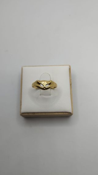 Anillo Gato Oro 18k