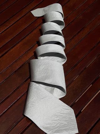 Corbata gris plata - Seda