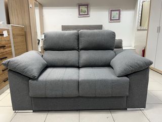 Sofá cama gris - 2 plazas