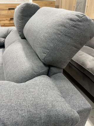 Sofá cama gris - 2 plazas