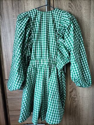 Mono verde cuadros vichy